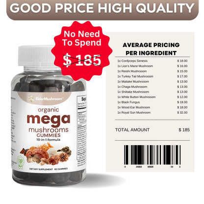 Organic mega mushroom GUMMIES